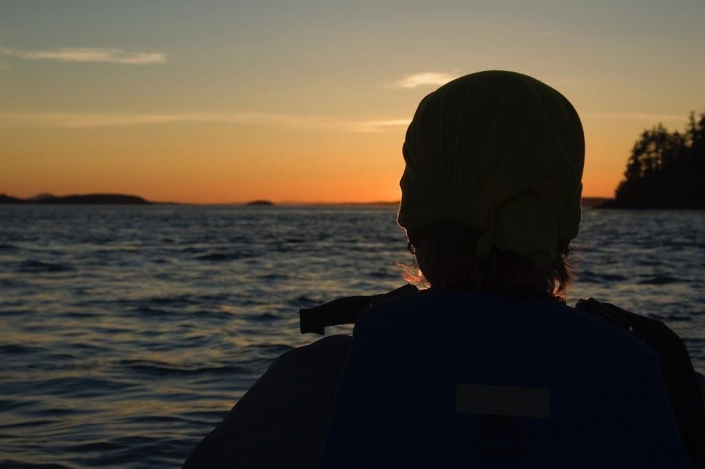 Sonnenuntergang im Blackfish Sound