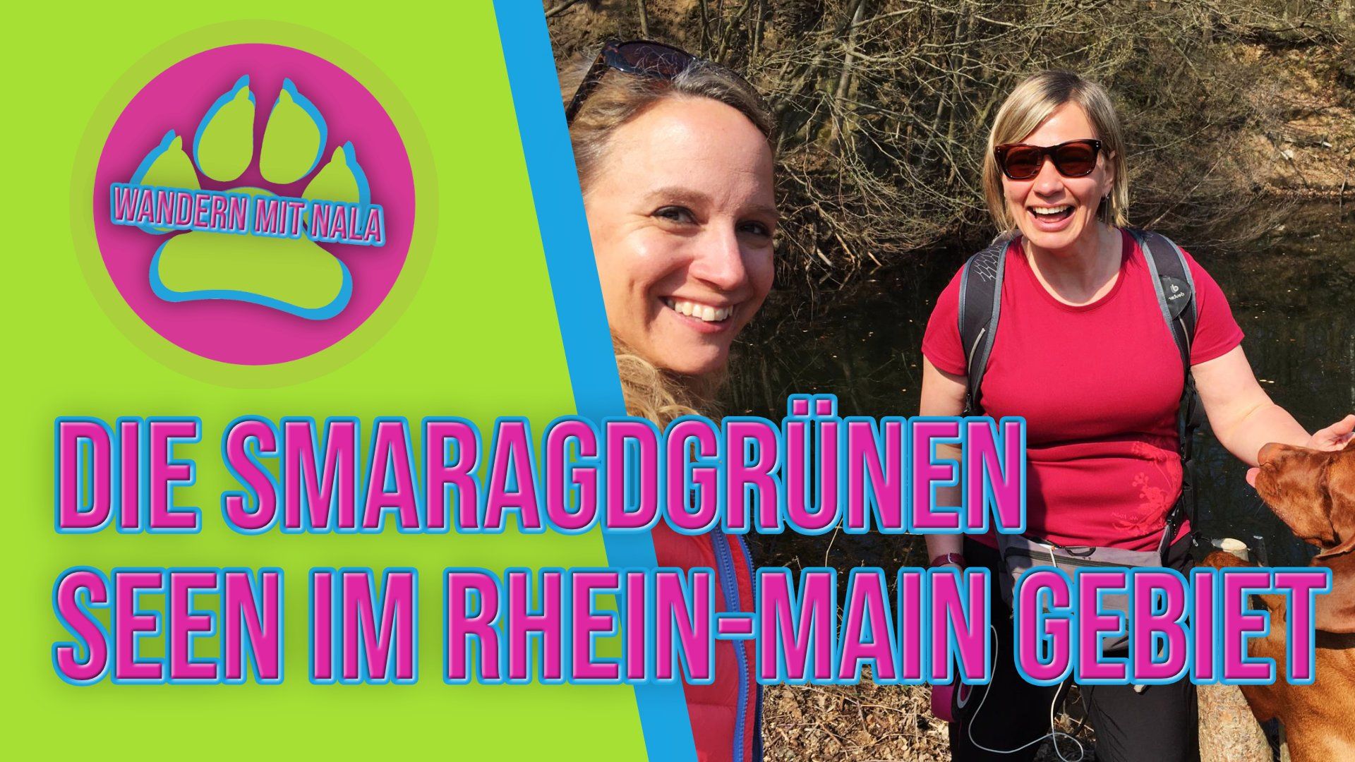 Wandern mit Nala - Die smaragdgrünen Seen im Rhein-Main Gebiet