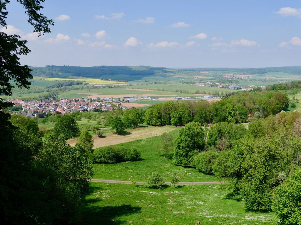 Der Blick vom Plateau in die Wetterau