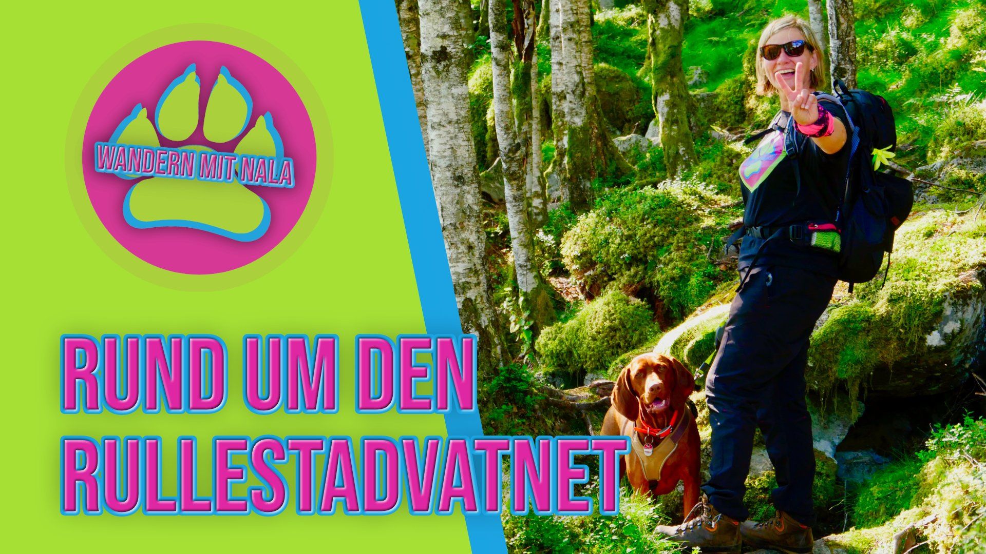 Rund um den Rullestadvatnet - Wandern mit Nala - Wandern mit Hund