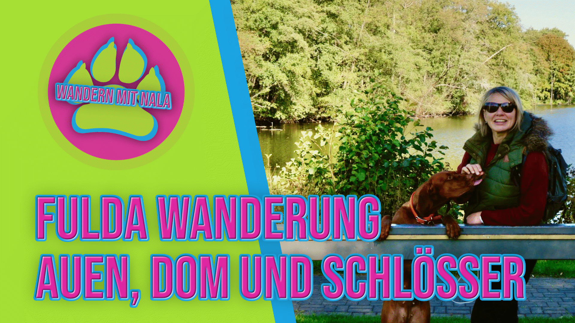 Wir sind auf Wandertour durch Fulda- Wandern mit Hund