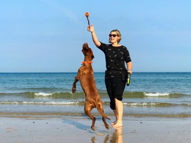 Verdienter Spaß am Strand von Hirtshals